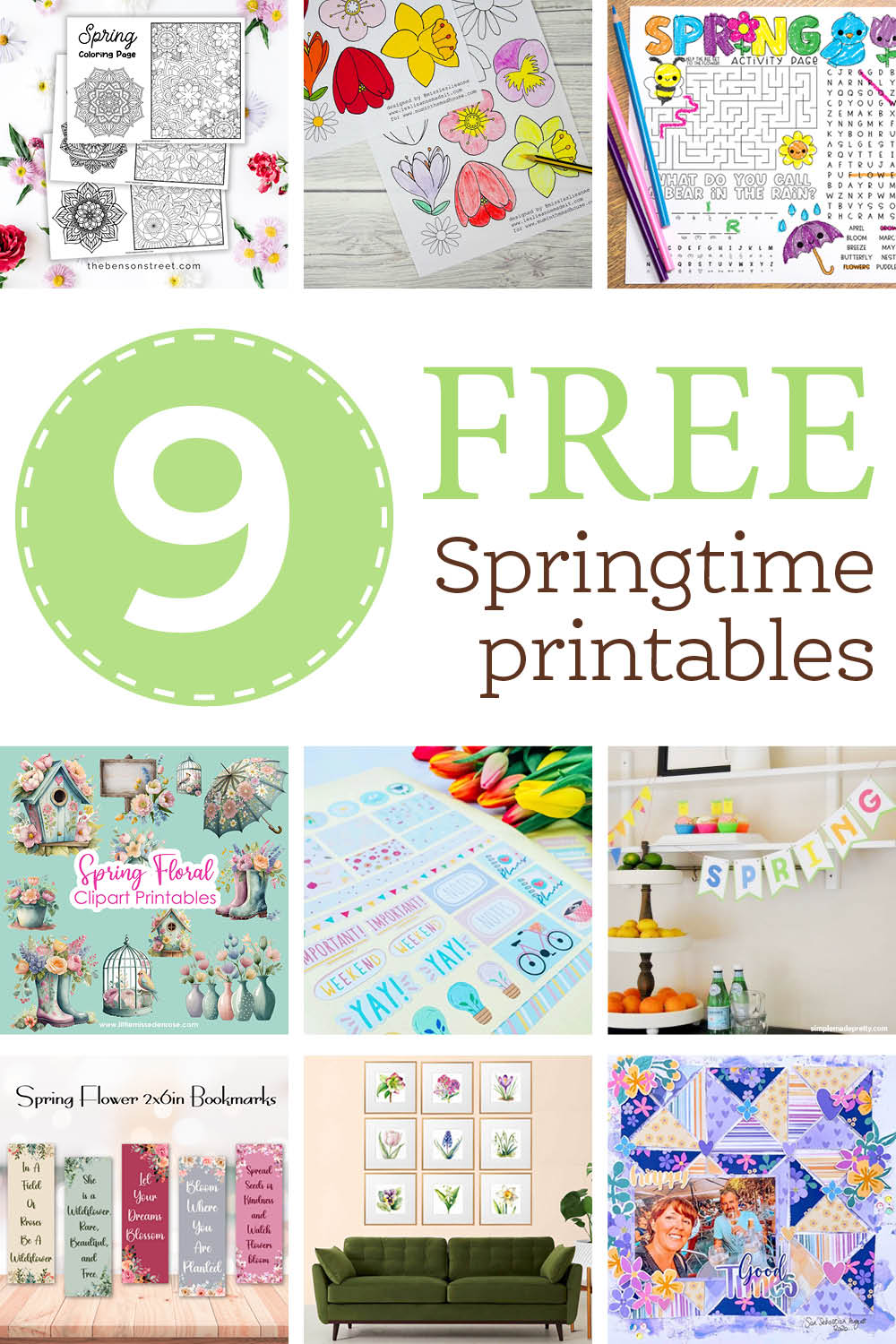 Free Spring Printables To Spring Crafts And Activities