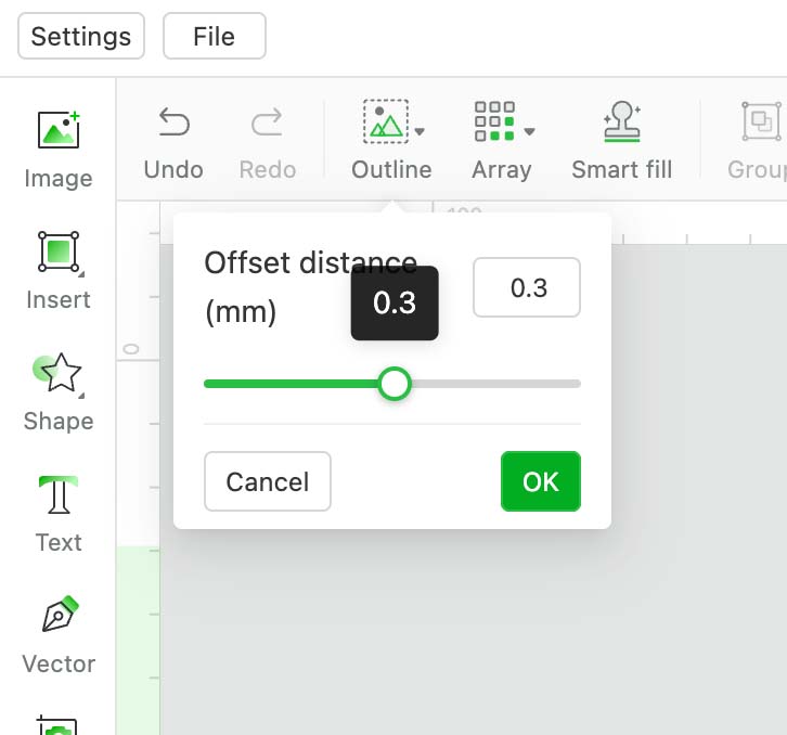 How big to make your offset