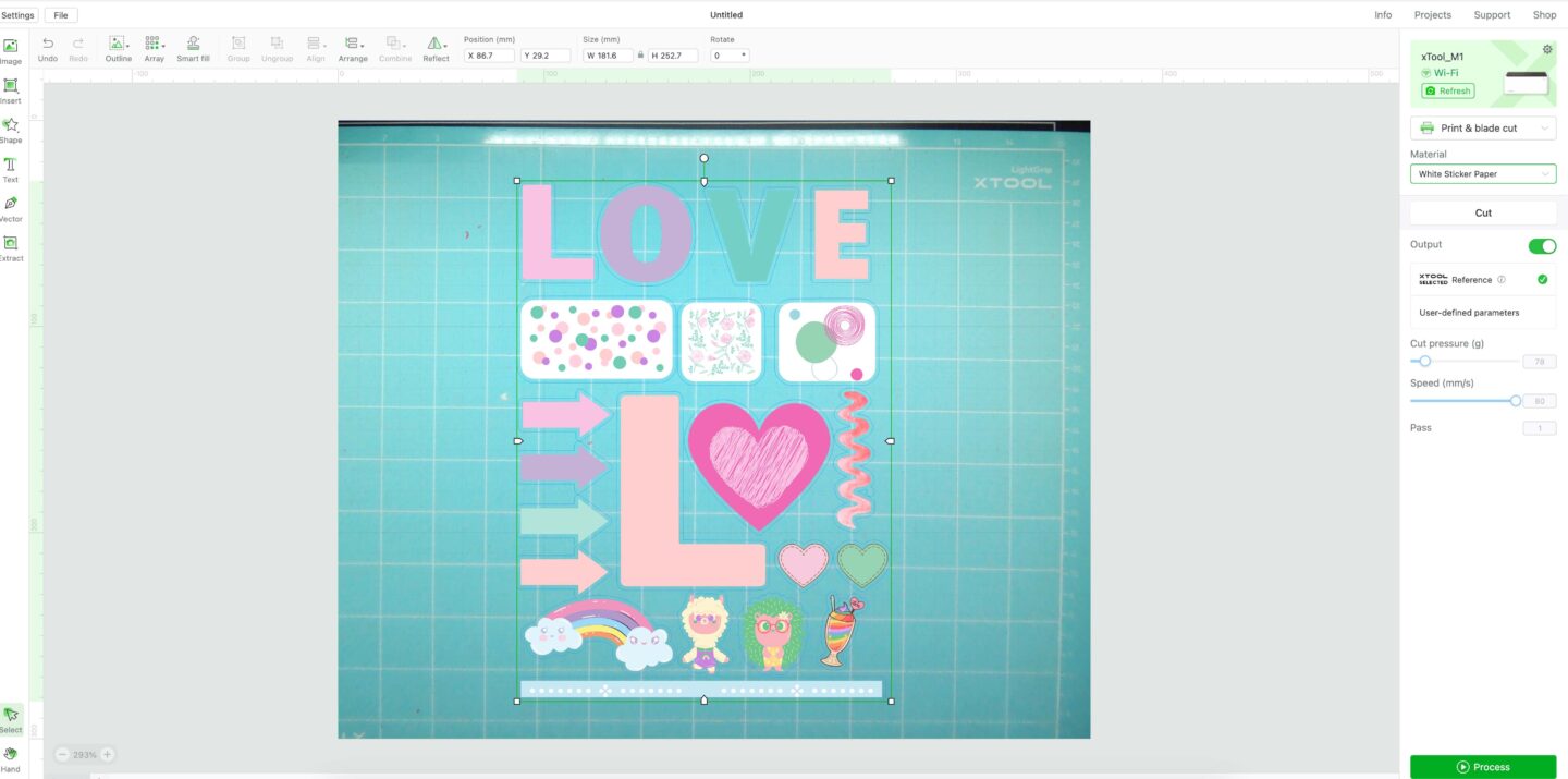 How to make stickers with XTool