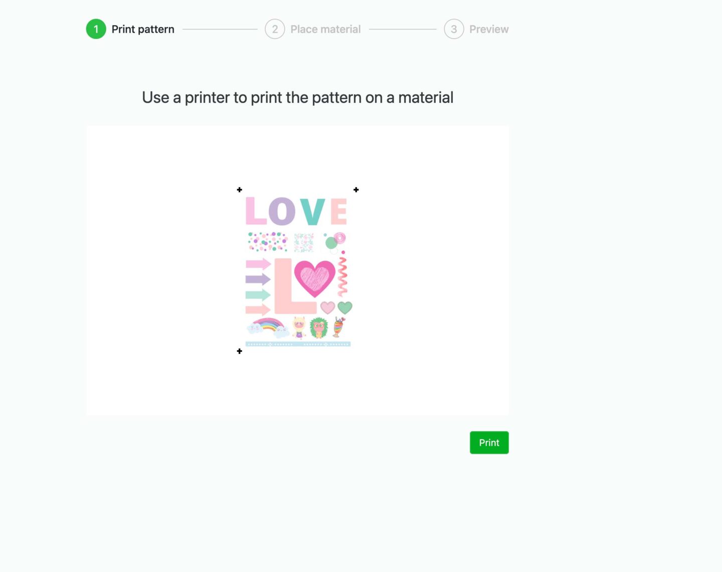 once printed your project will be sent to cut