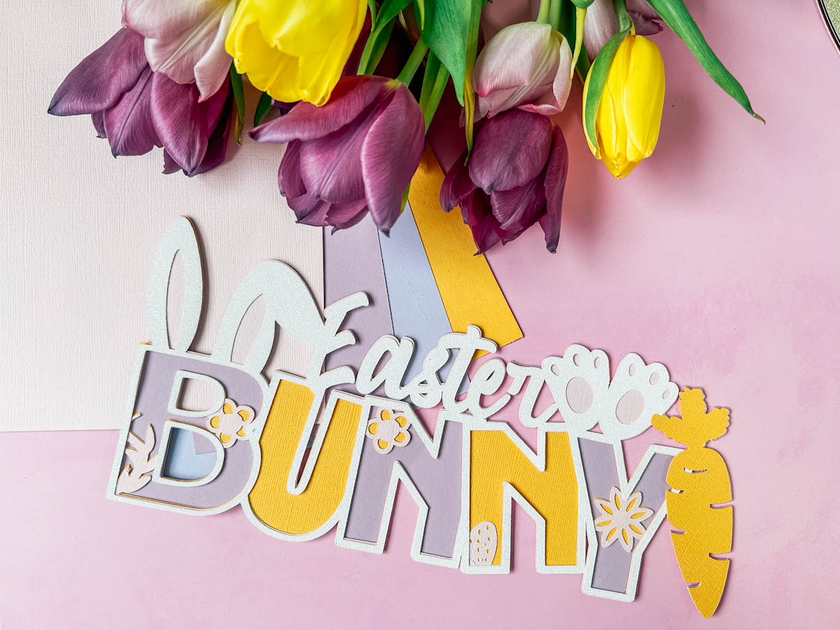 Free Easter Bunny Layered SVG Files
