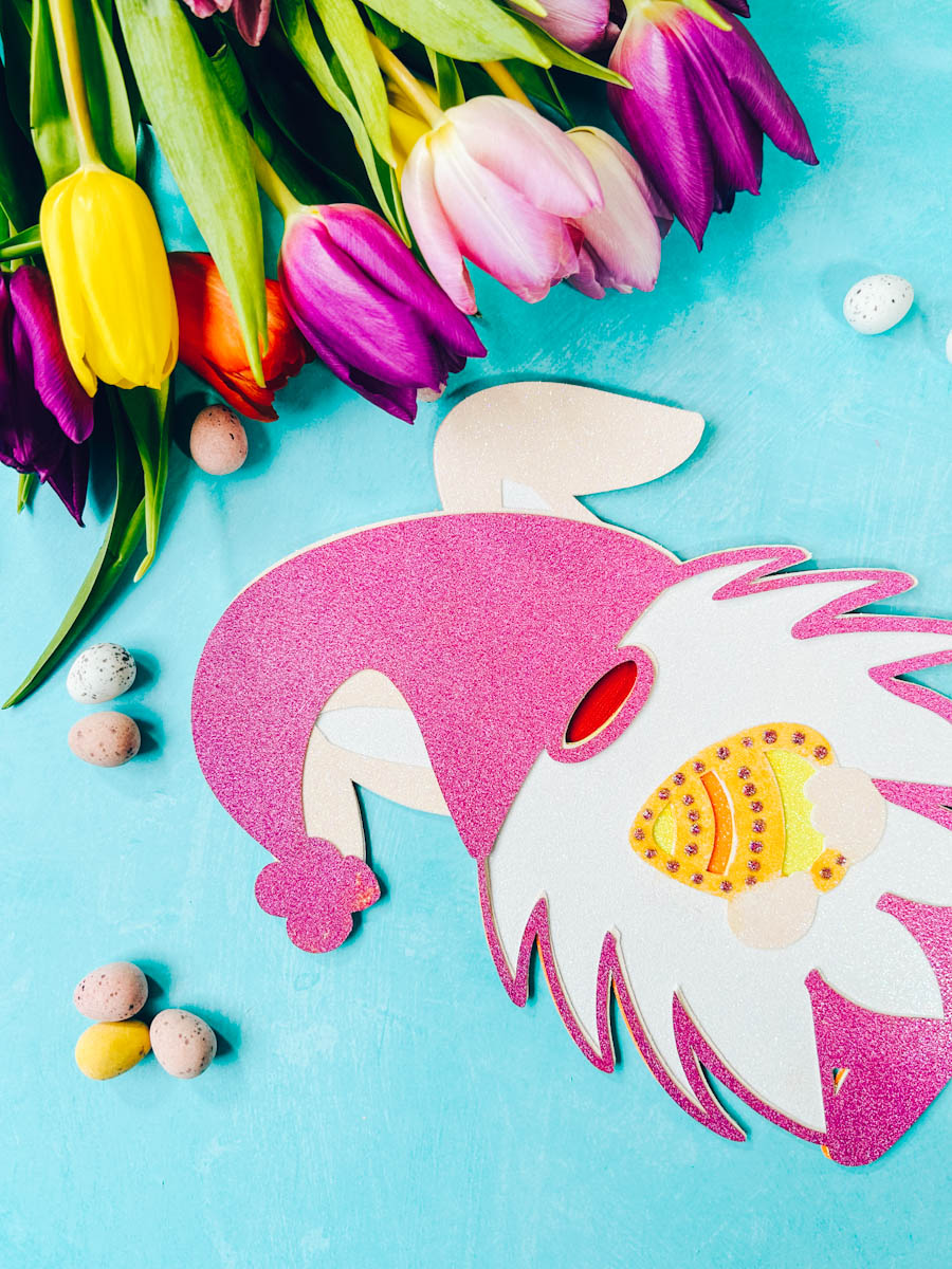 Free SVG Layered Easter Gnome