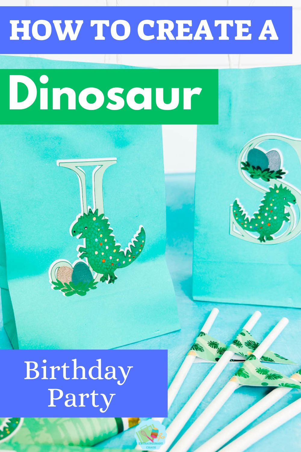 Printable Dinosaurs for Birthday Party Decor ⋆ Extraordinary Chaos