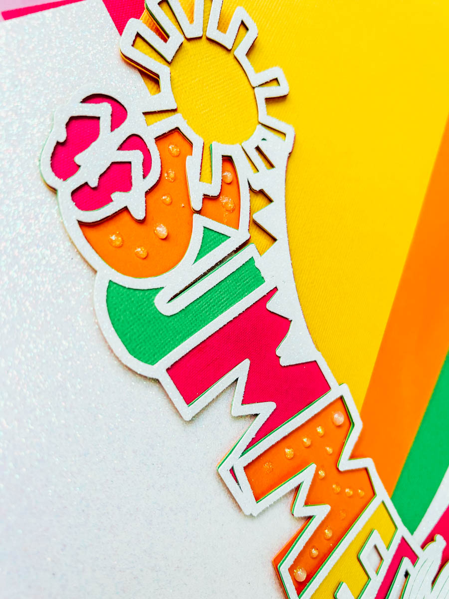 Summer layered SVG file for Scrapbooking