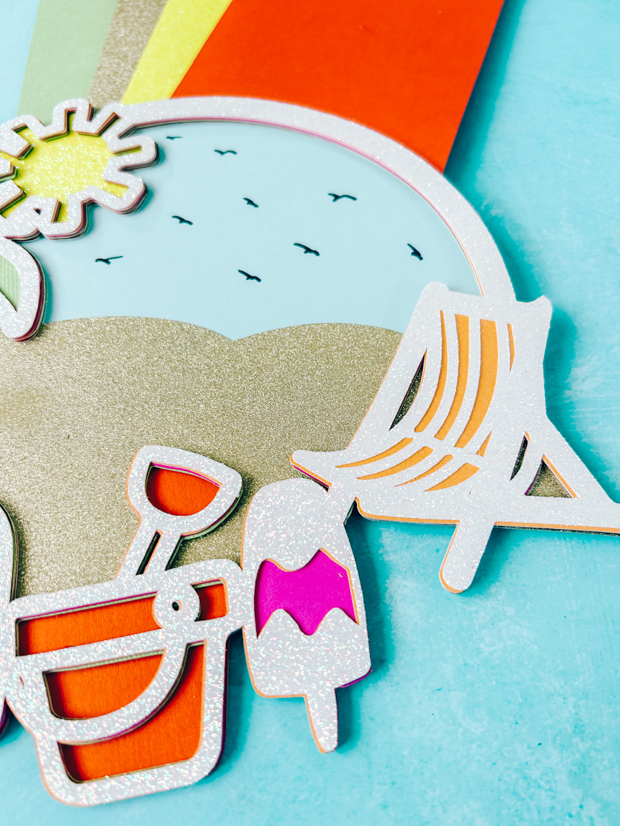 Beach layered SVG File