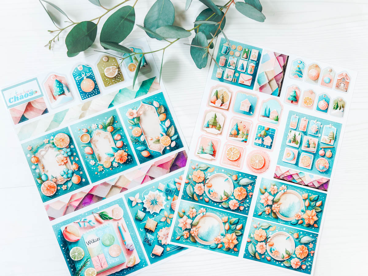 Fruit Winter planner stickers