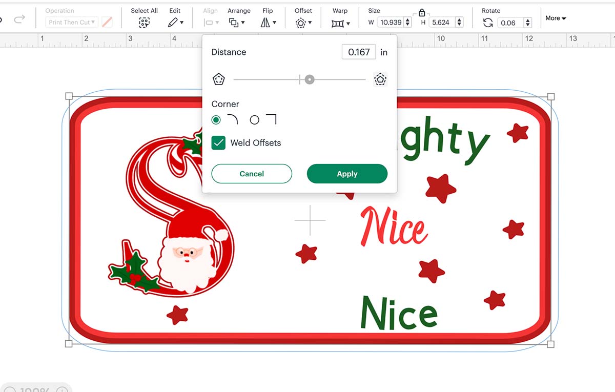 Create an offset layer and change this to a cut layer
