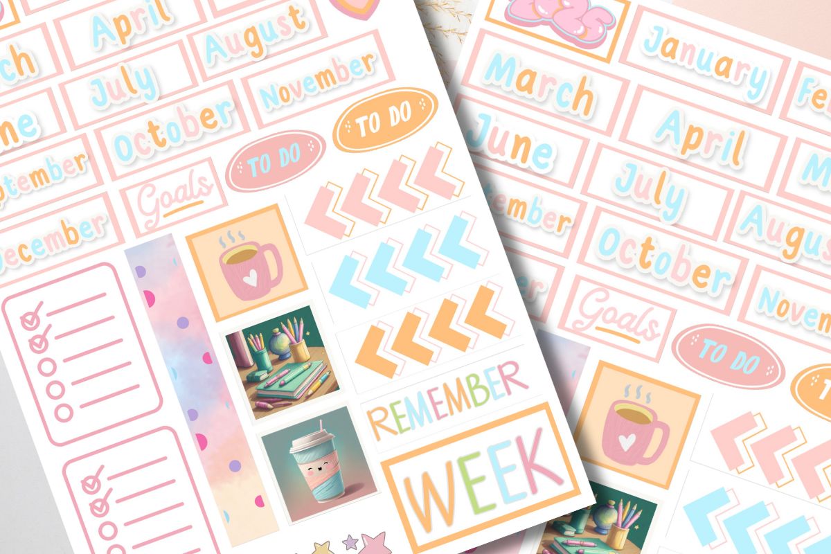 Free Printable Monthly Planner Stickers For 2026 ⋆ Extraordinary Chaos