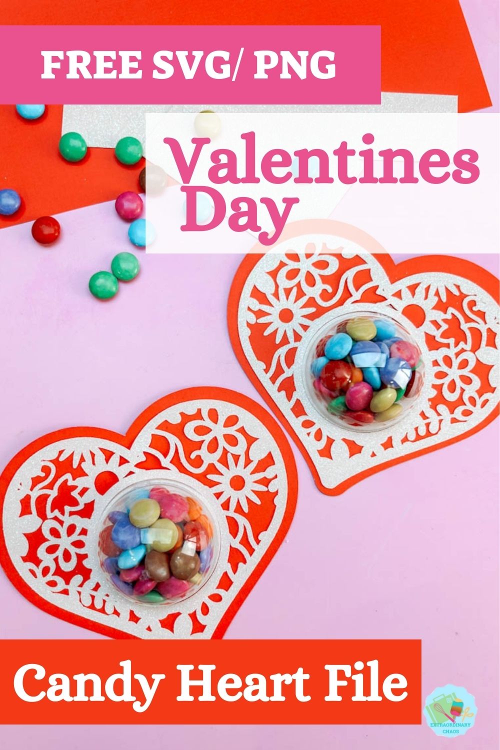 Free SVG Valentines Candy Heart and step by step tutorial for Cricut Silhouette and xTool