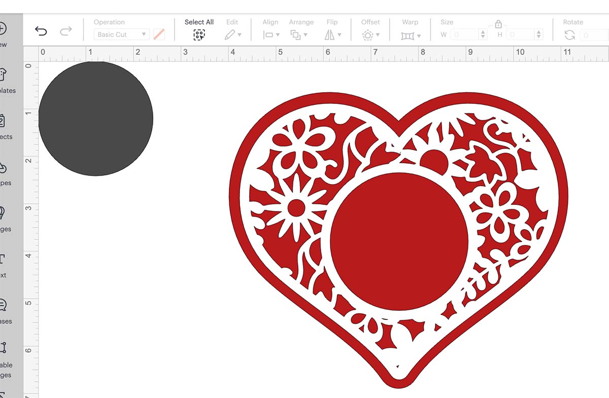 Size your file in Cricut Design Space