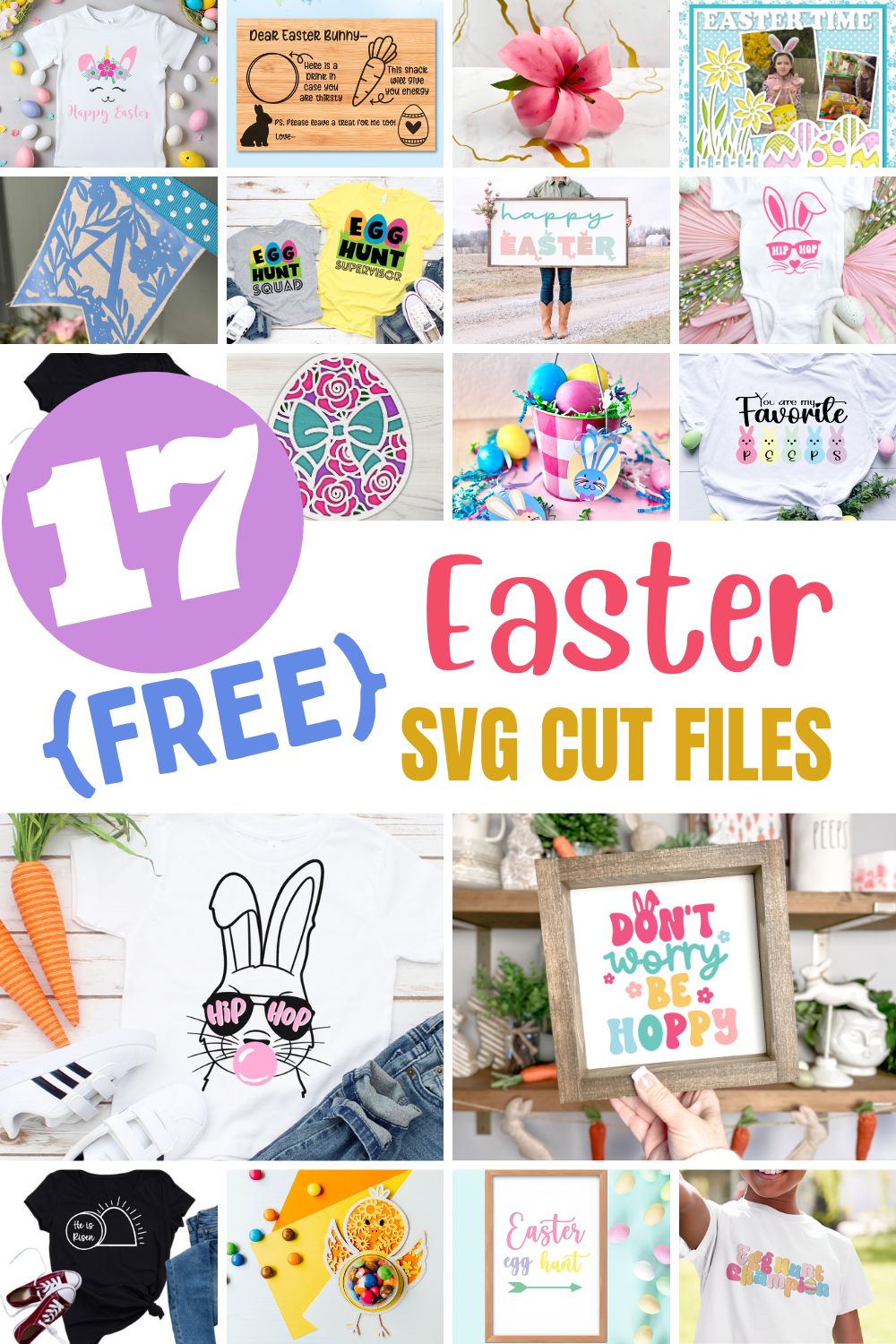 17 Free Easter SVG Files For Cricut and Silhouette