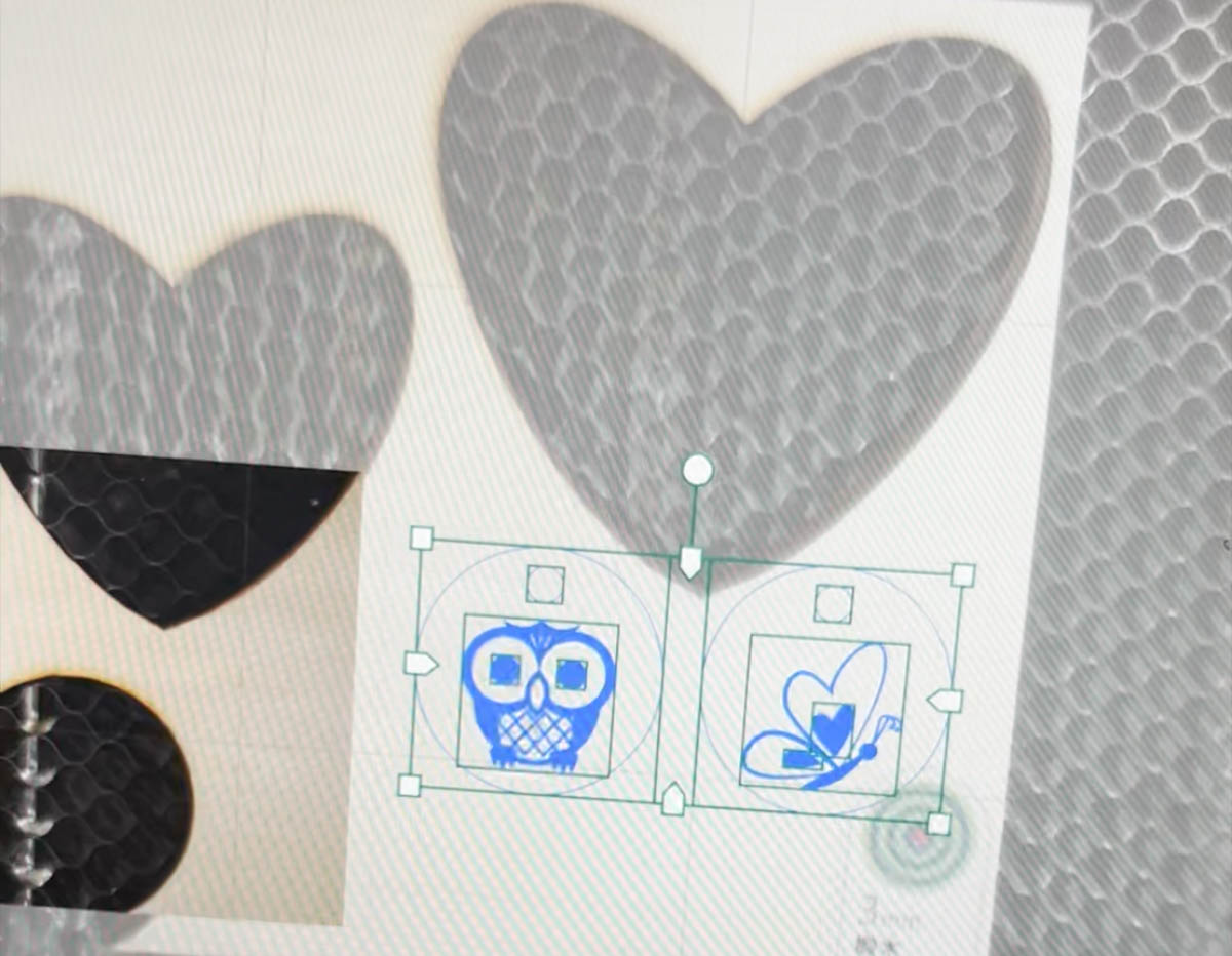 Engraving and cutting at the same time