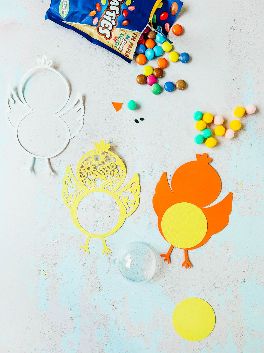 What you will need for the Easter Candy Chick