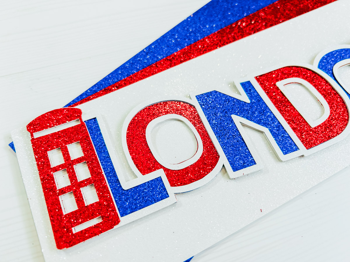 Free Layered London Scrapbooking File