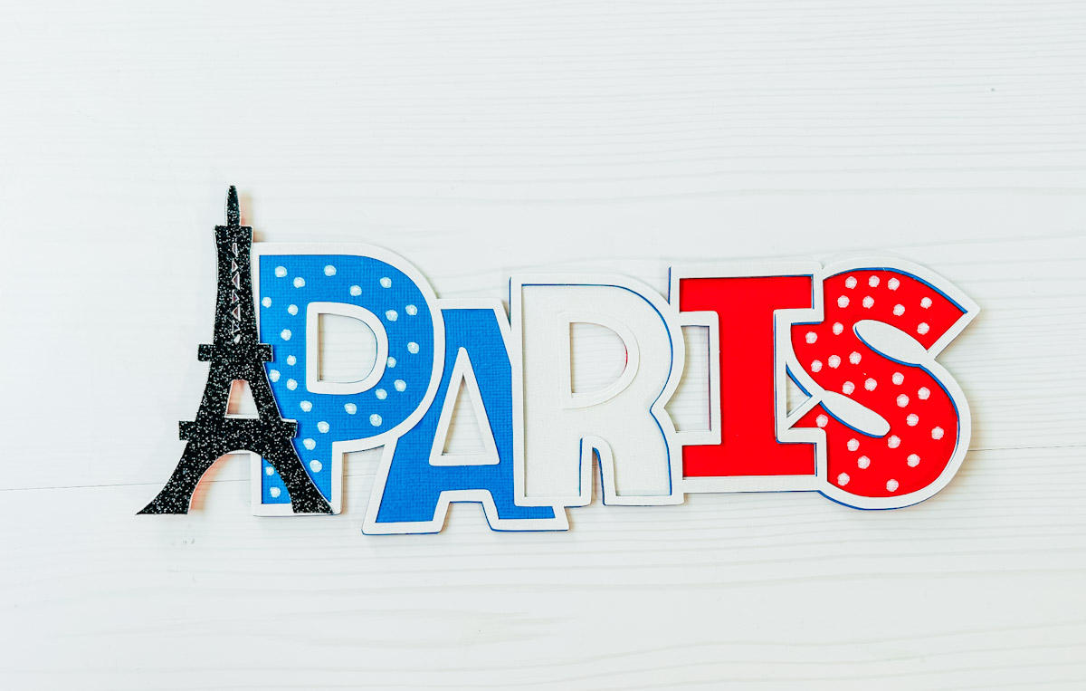 Free Layered Paris SVG for Scrapbooking