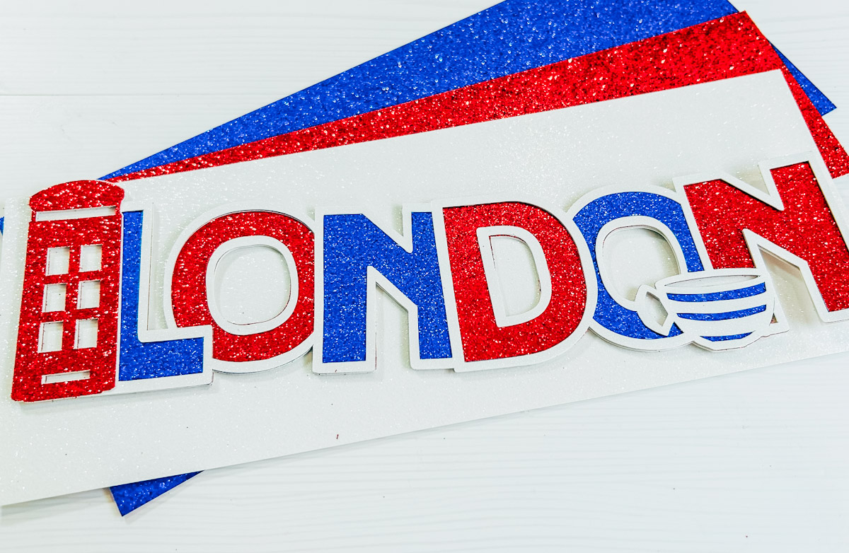 Free SVG Layered London Scrapbooking File