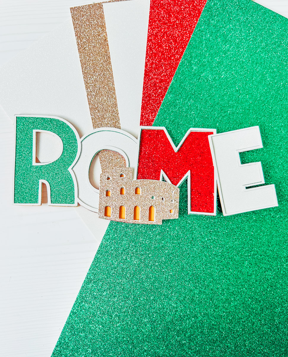 Layered Rome SVG for Scrapbooking