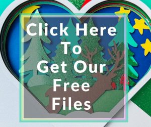 Free Layered Heart Deer Shadow Box SVG ⋆ Extraordinary Chaos