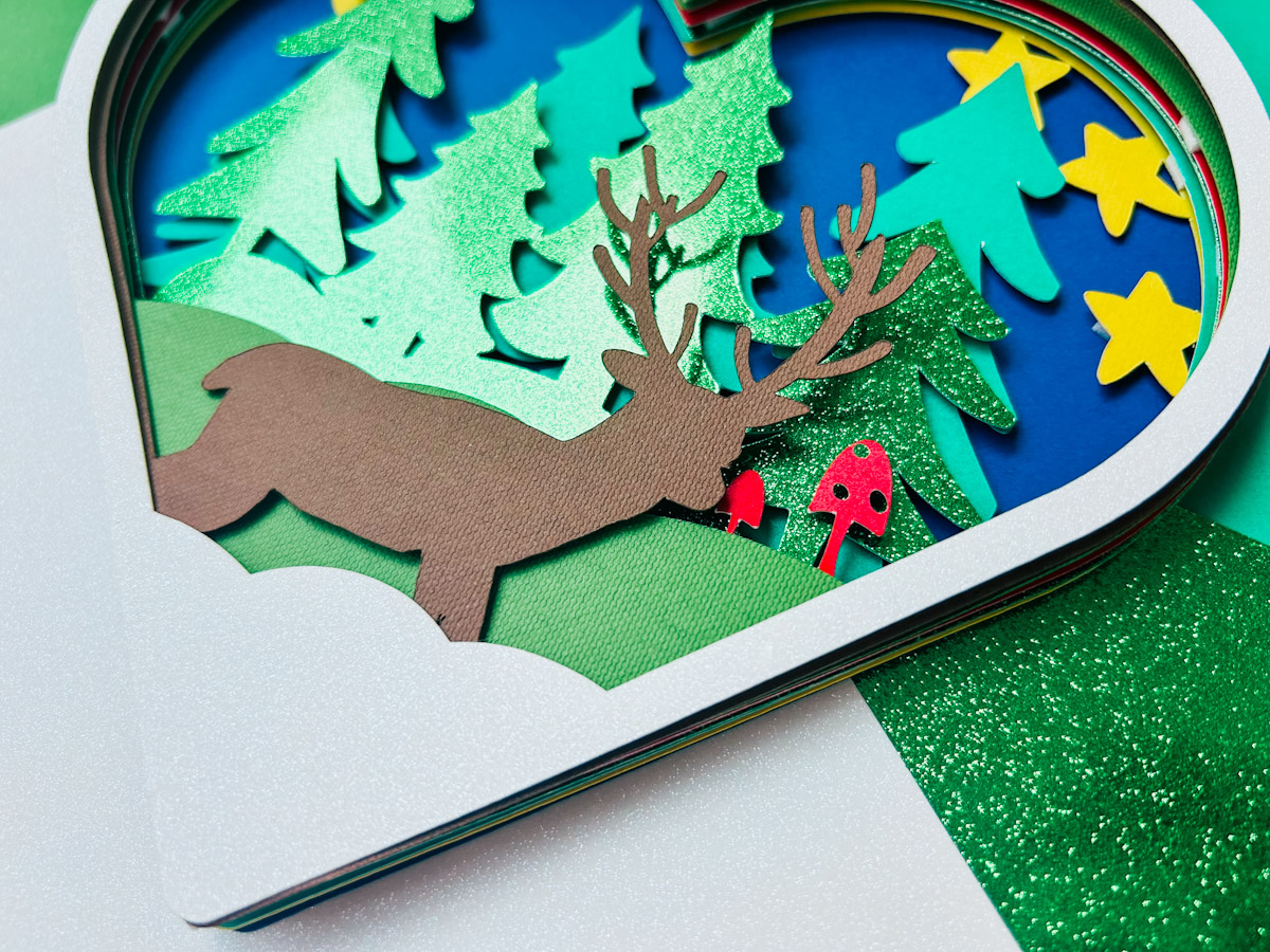Deer Shadow Box for framed artwork