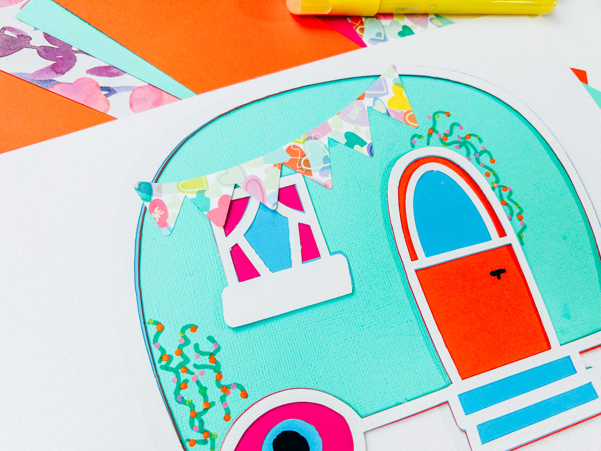 Free Layered Caravan SVG For Scrapbooking, Card Making and Cake Toppers