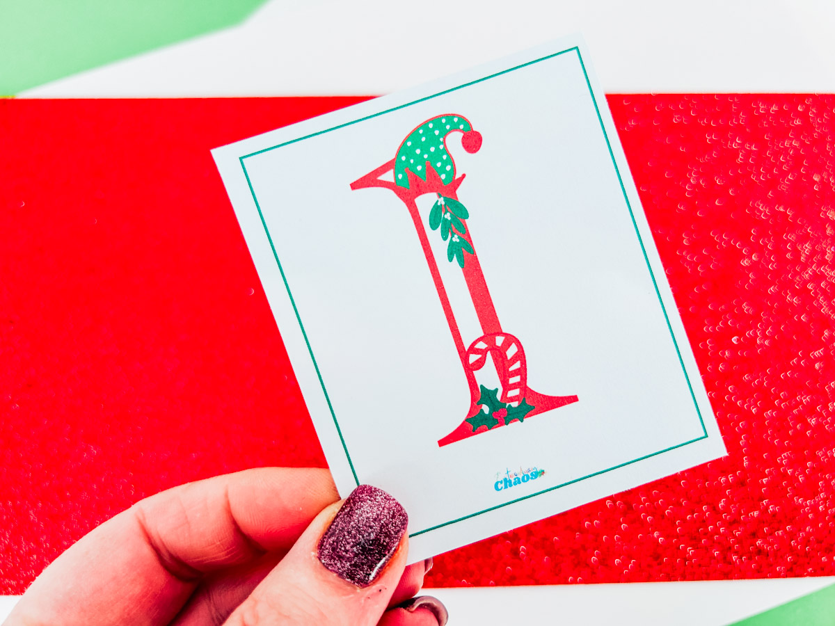 Printable Elf Number Flash Cards for home school