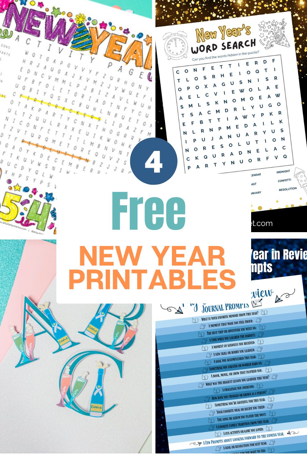 4 Free New Year Printables