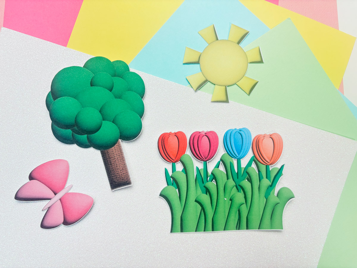 Spring Elements for Scrapbooking