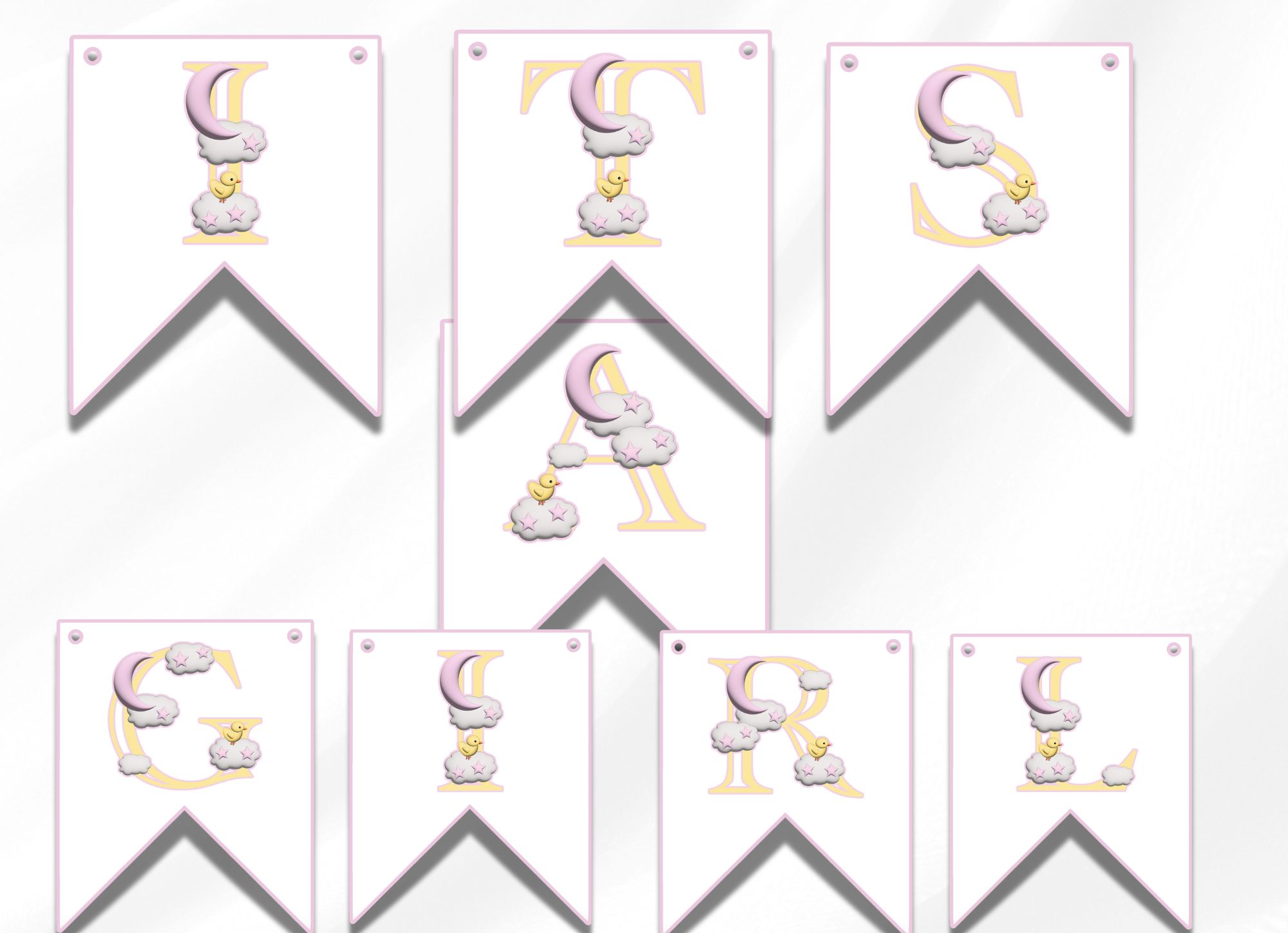 Free Printable Its A Girl Banner