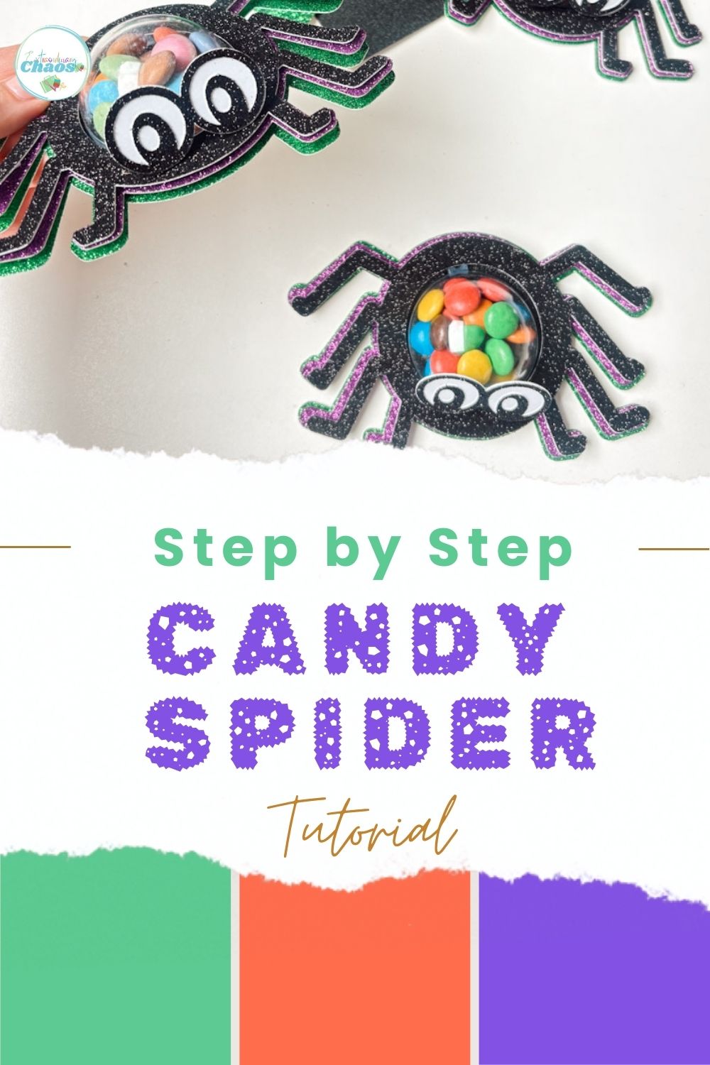 Step by Step Candy Spider Tutorial