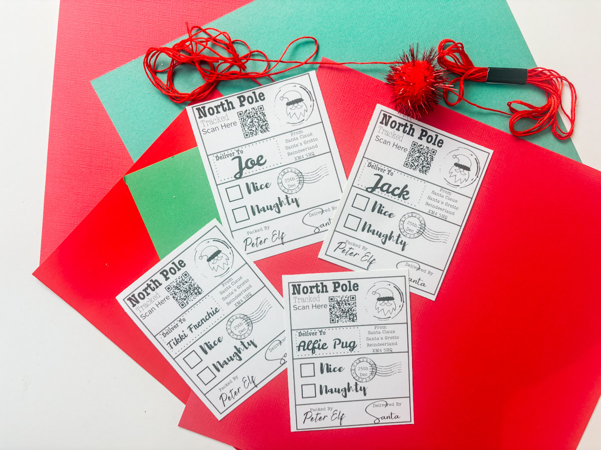 Christmas Santa Label Template