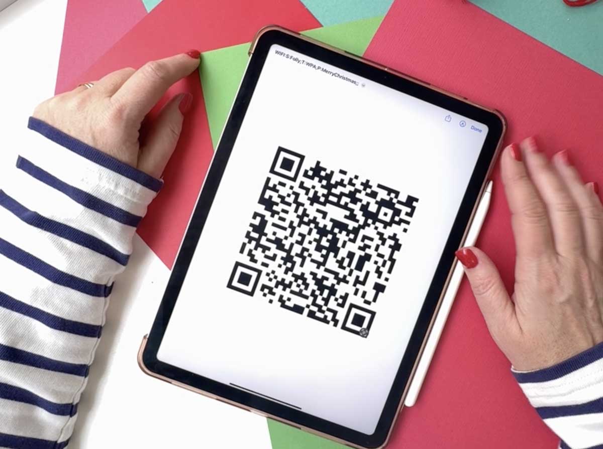 Download QR Code to upload To Cricut