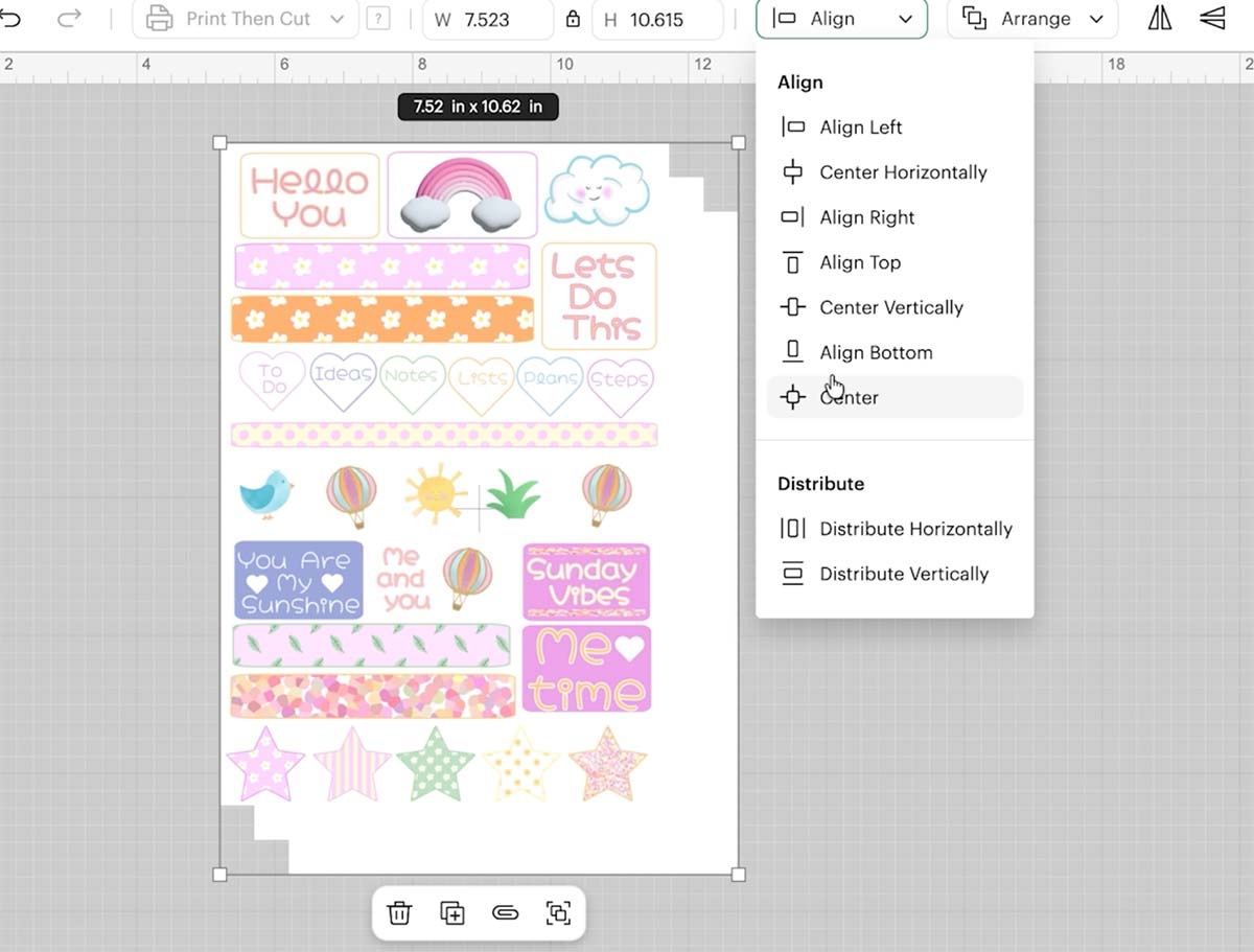 Align and make all the layers and click attach