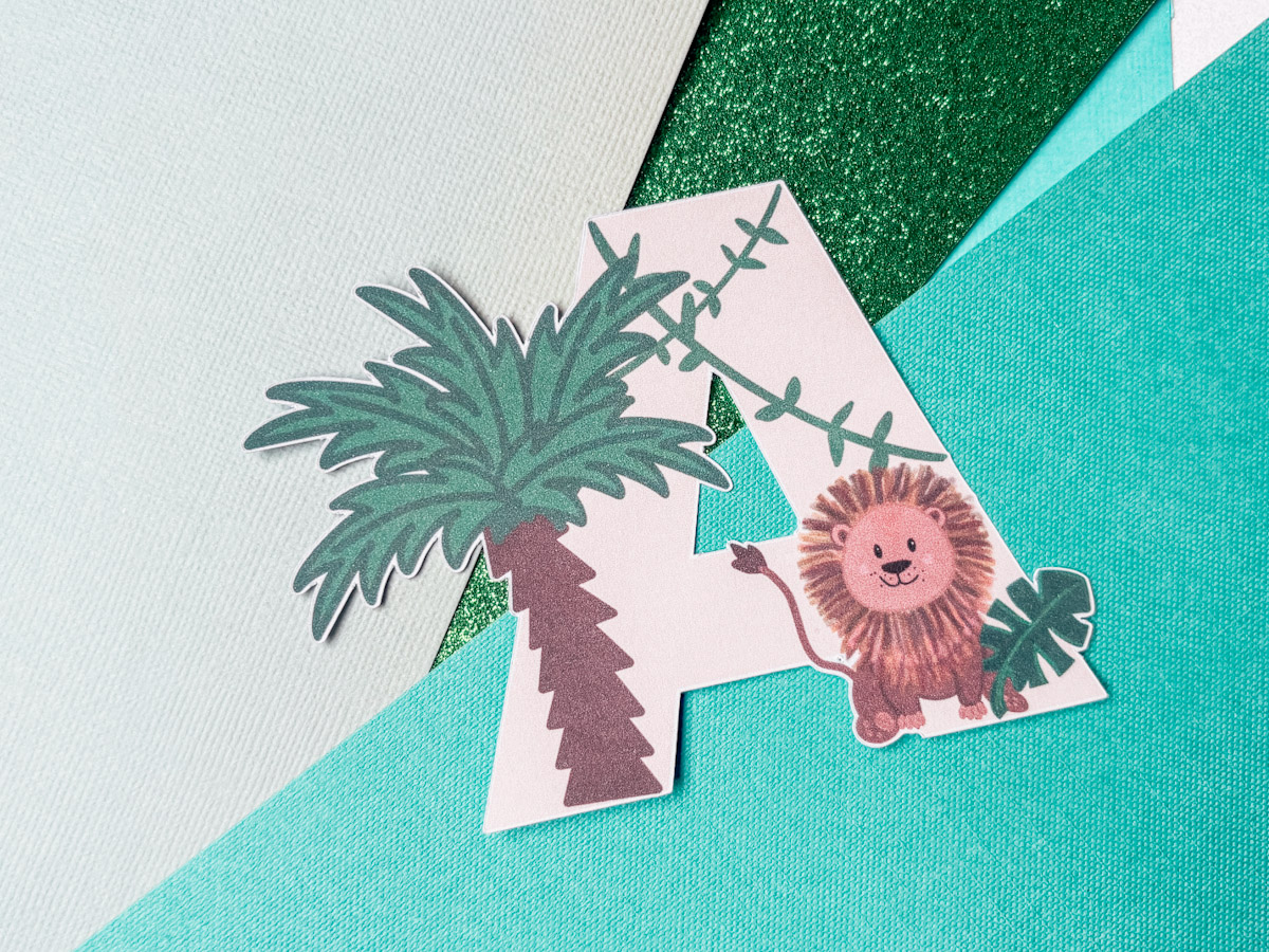 Free Jungle Lion Alphabet and Number Set