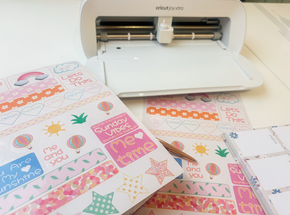 Step by step stickers with the cricut joy xtra