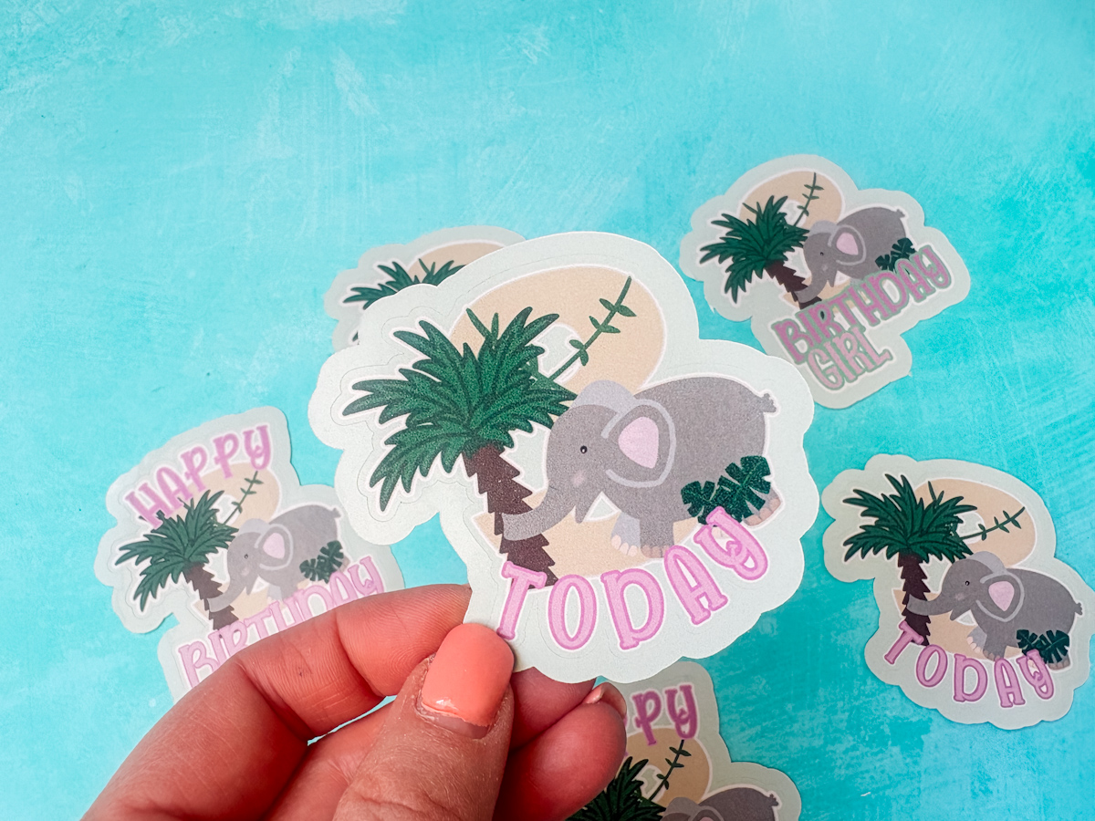 Free PNG cute Elephant Alphabet and Number Set