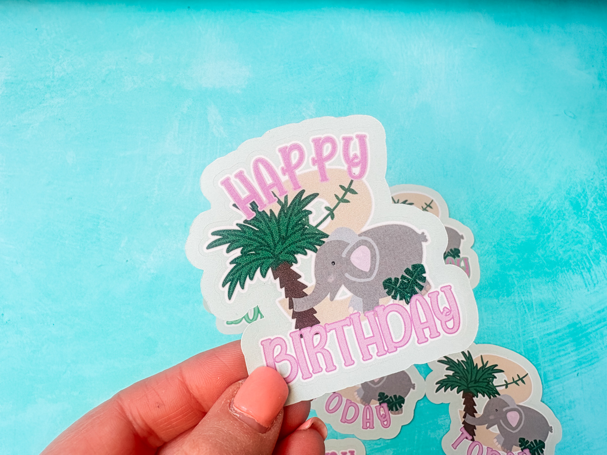 Free cute Elephant Alphabet and Number Set