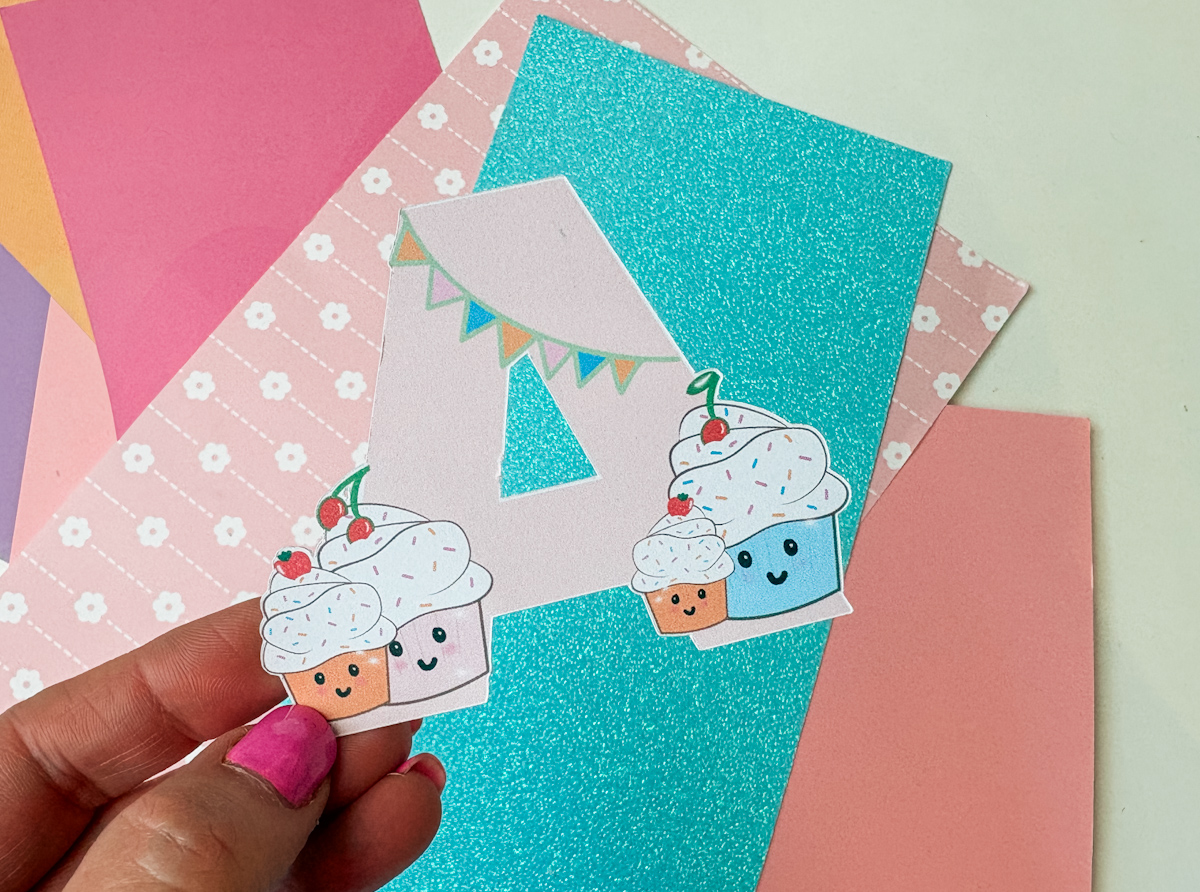 Cute Cupcake Alphabet and Number Set