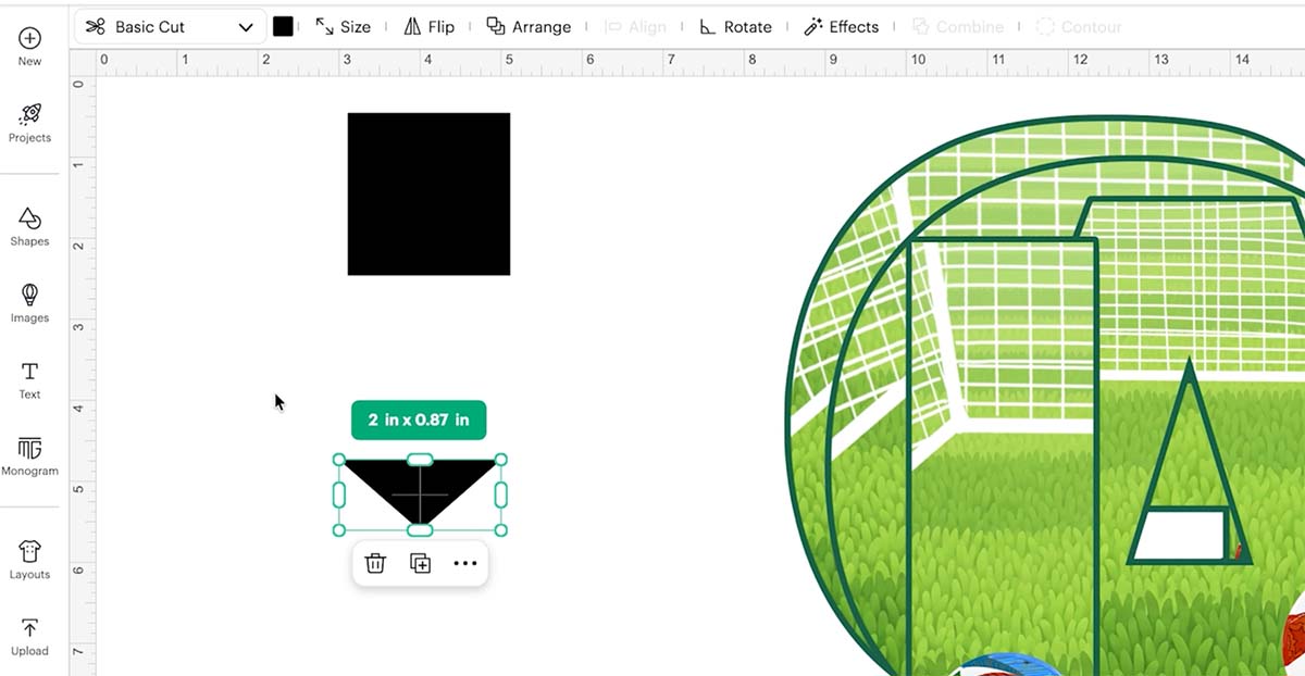 Make The Banner Shape in Cricut Design Space