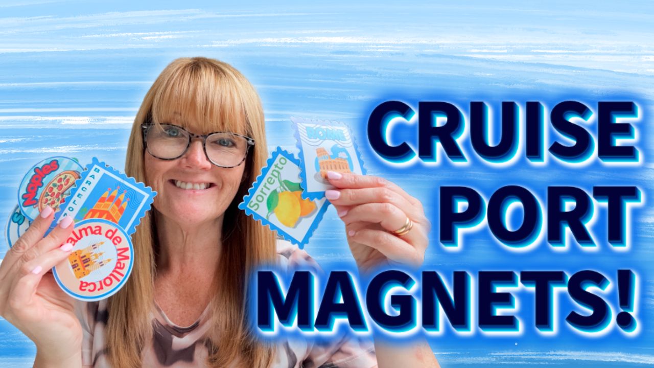 CRUISE PORT MAGNETS step by step Cricut and Canva Tutorial