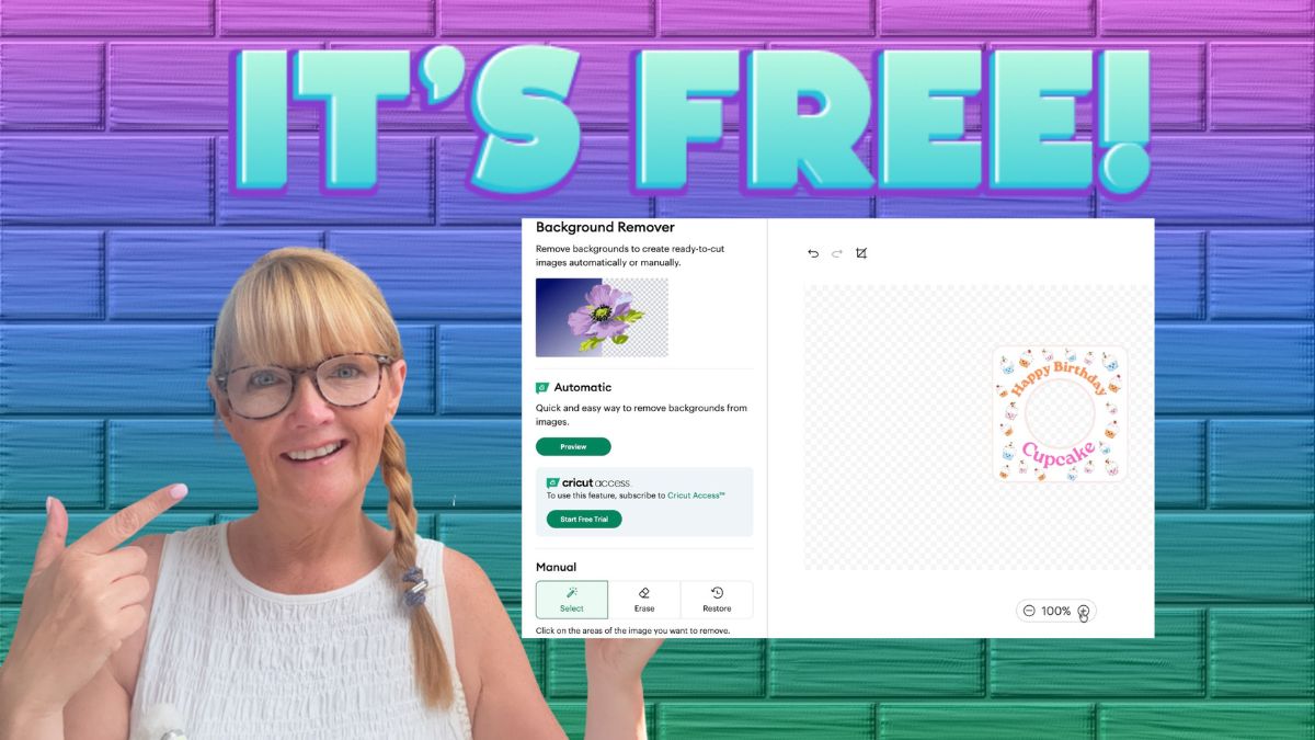 How to remove backgrounds in Cricut Design Space for Free
