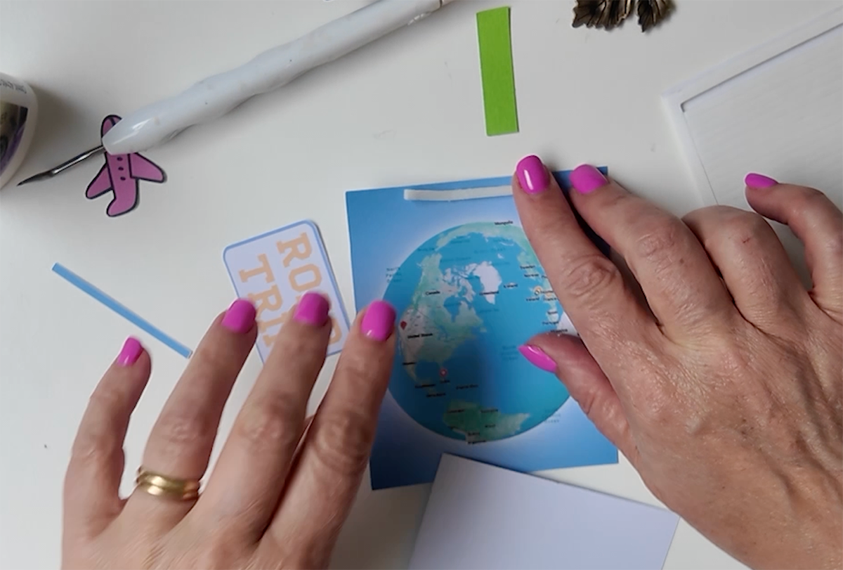 Use sticky pads to build the layers