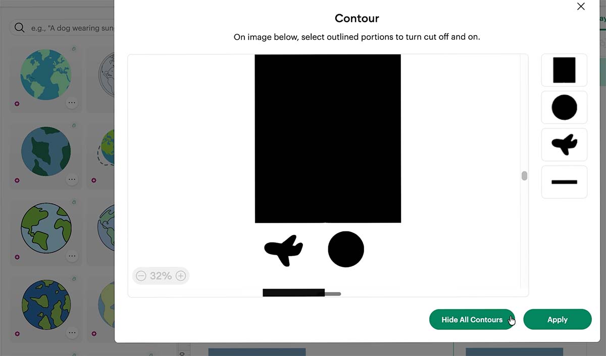 Use the contour tool to split the layers