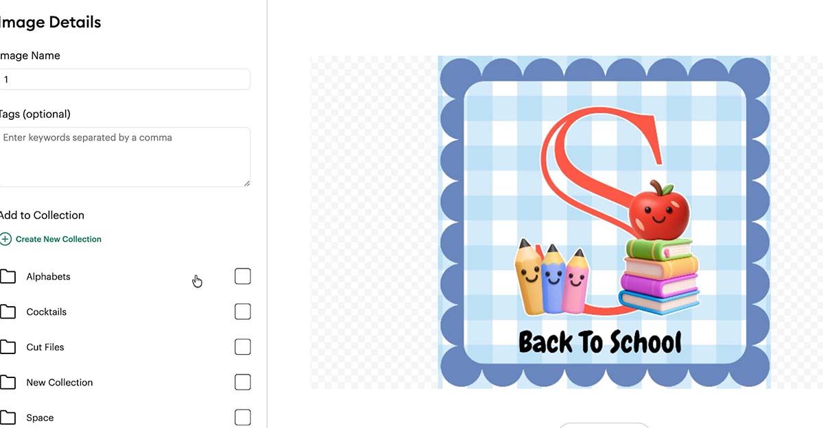 Add a frame to the card using the free Canva elements