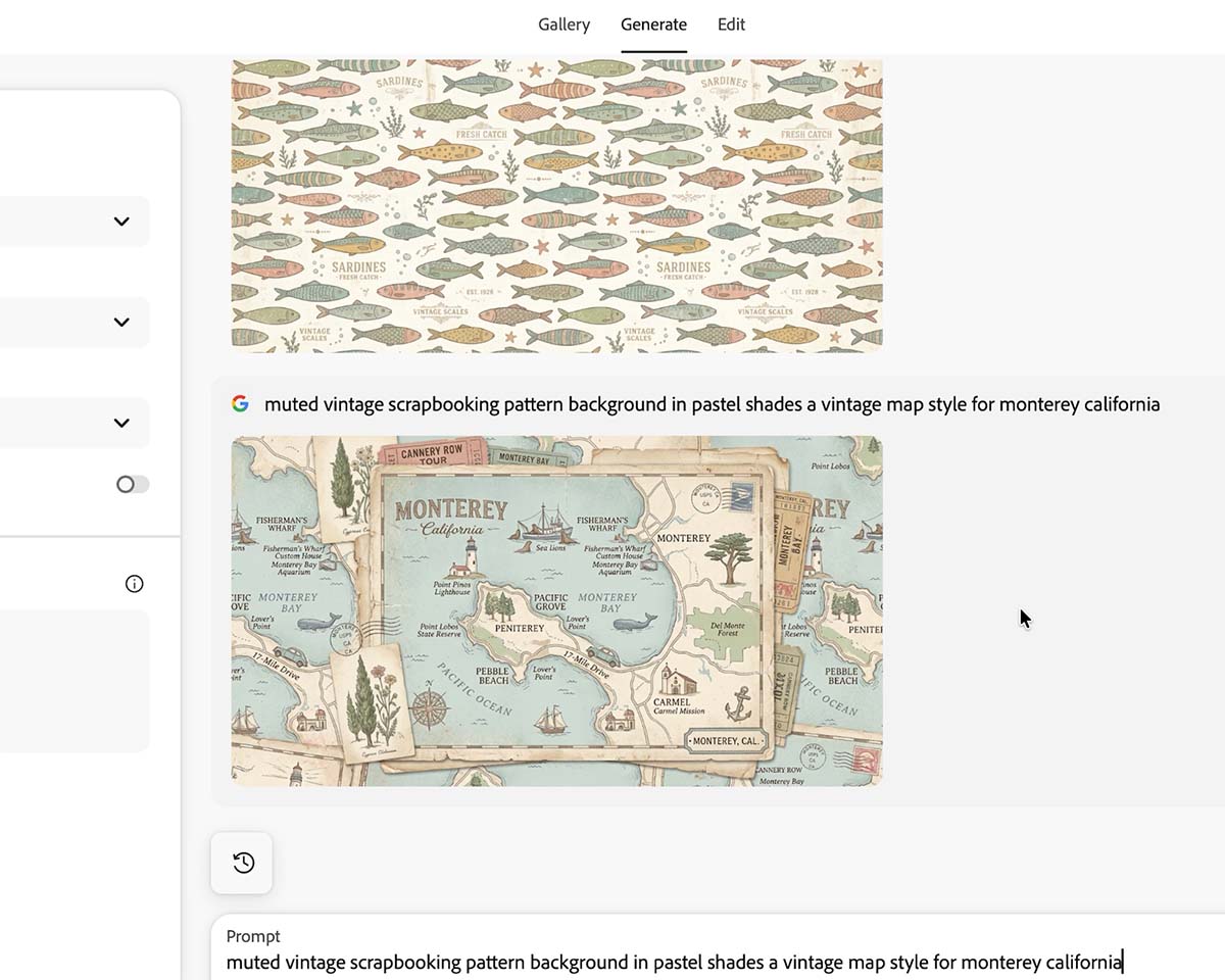 How to make your own scrapbooking paper with AI