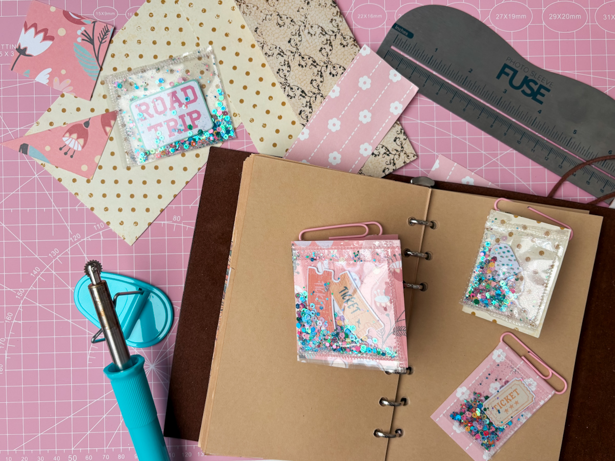 Shaker Paper Clip Pockets make with the Fuse Tool