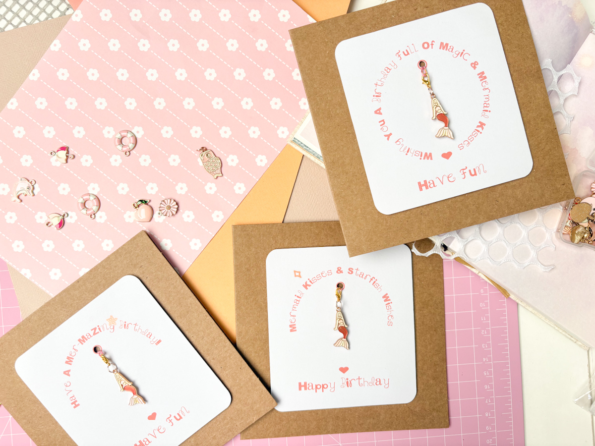 Diy Mermaid Charm Cards