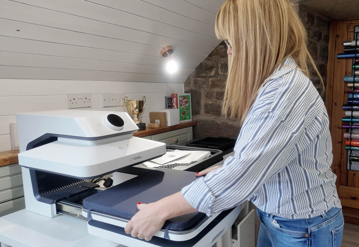 Put the heat press module in