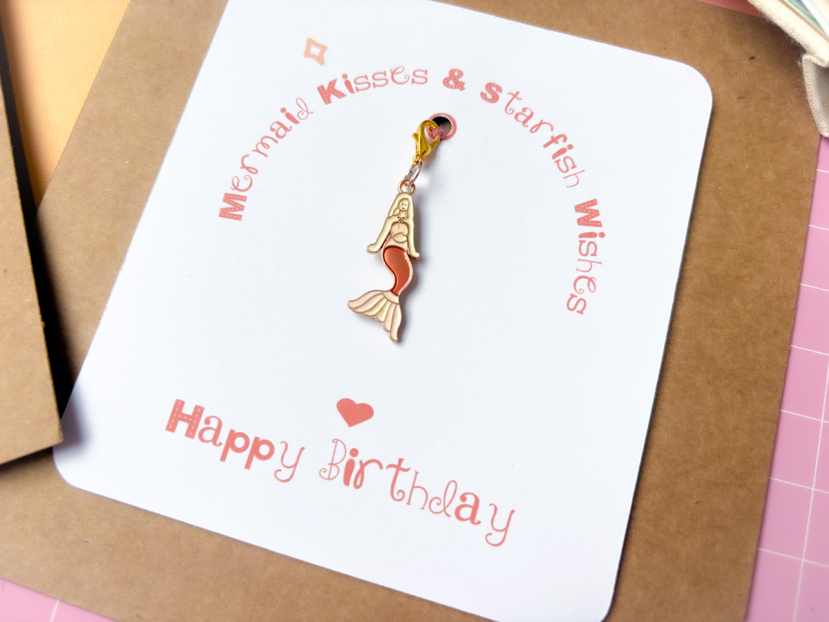 Using charms to make cards